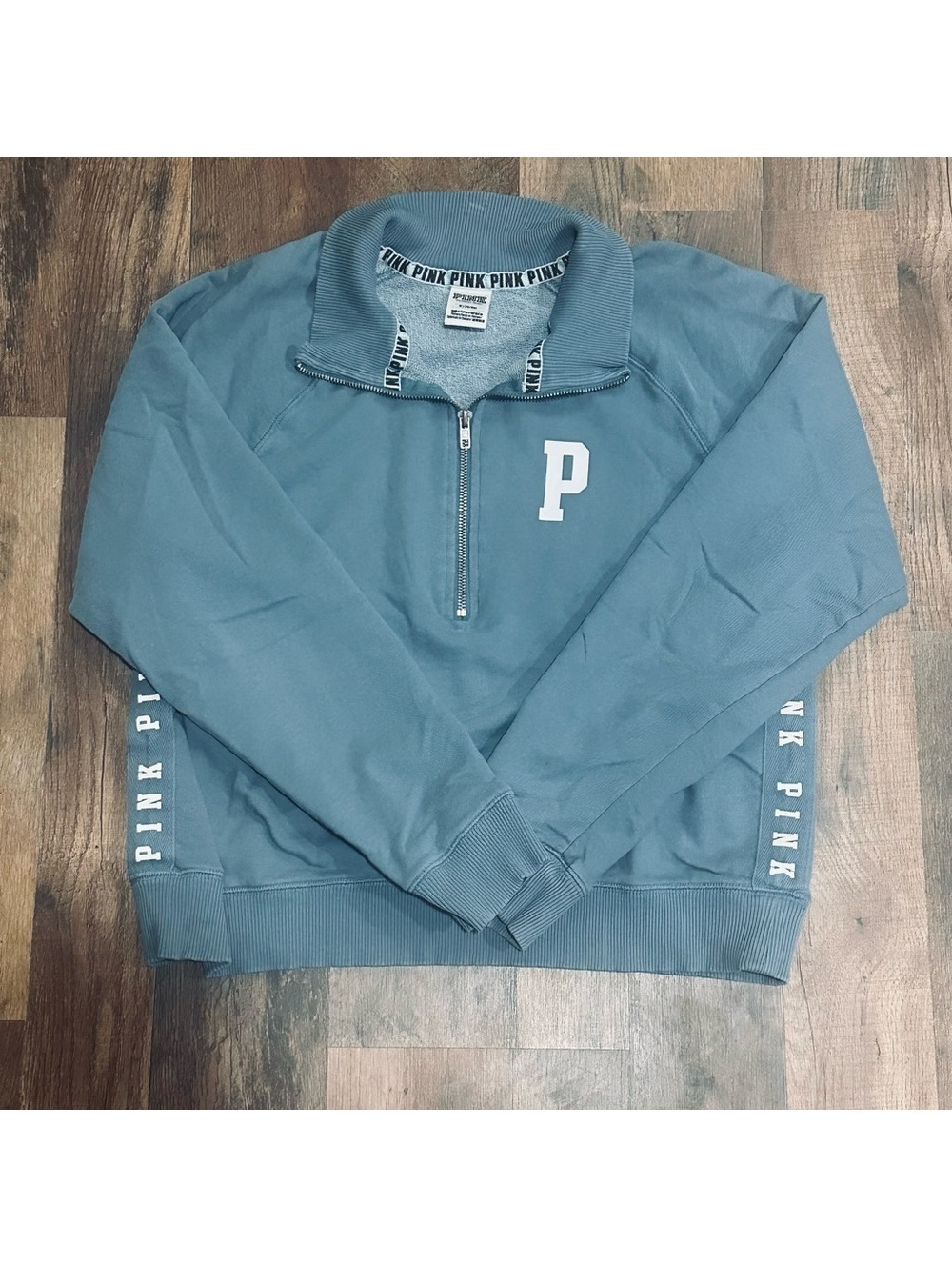 Victoria's Secret Teal Zip-Up Sweater